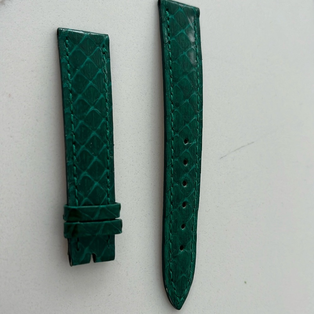 Authentic Chopard Snake 16MM Watch Strap Band Shiny Green